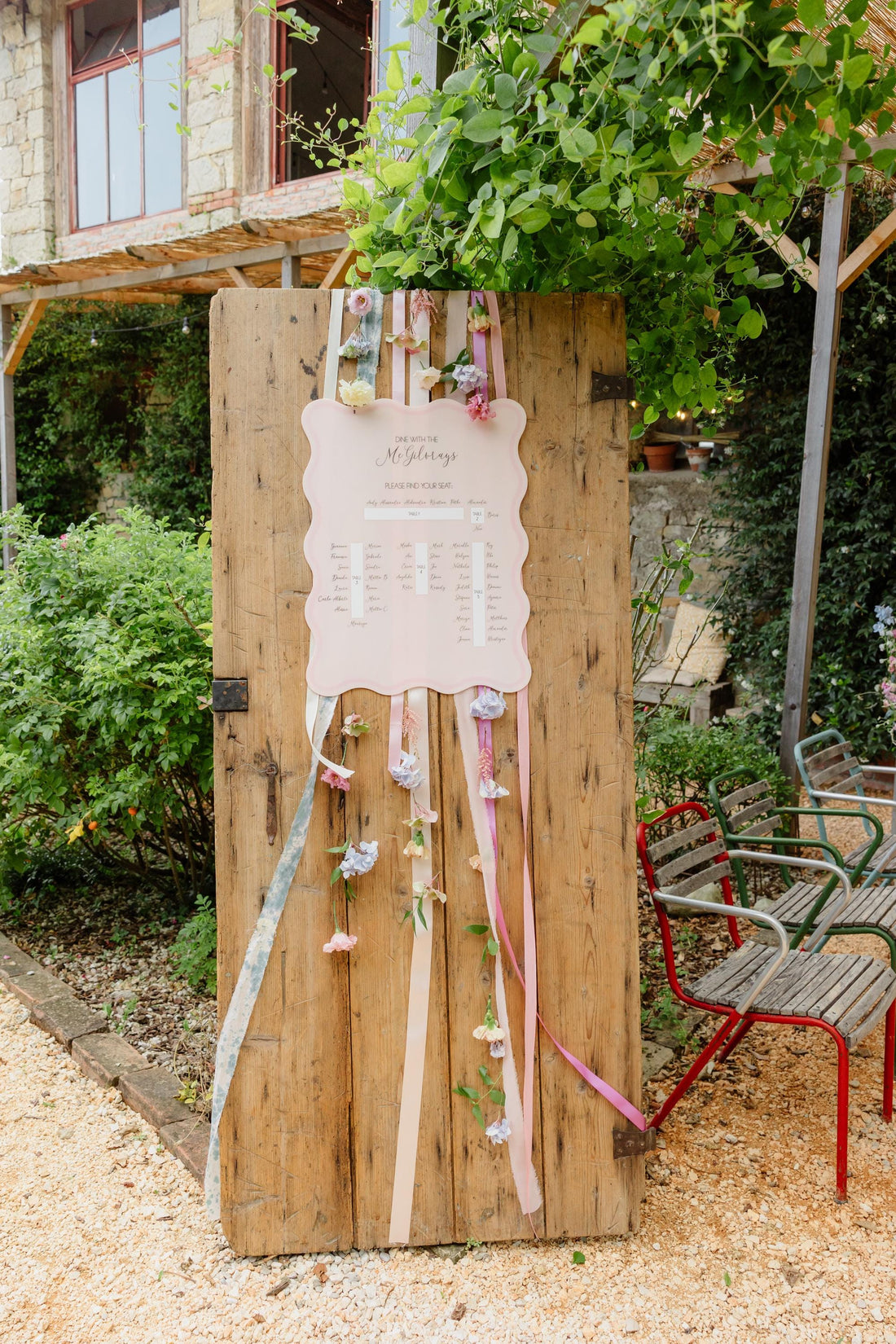 A Dreamy Italian Wedding: Crafting the Perfect Touch with Custom Welcome, Seating Chart and Table Number Signs