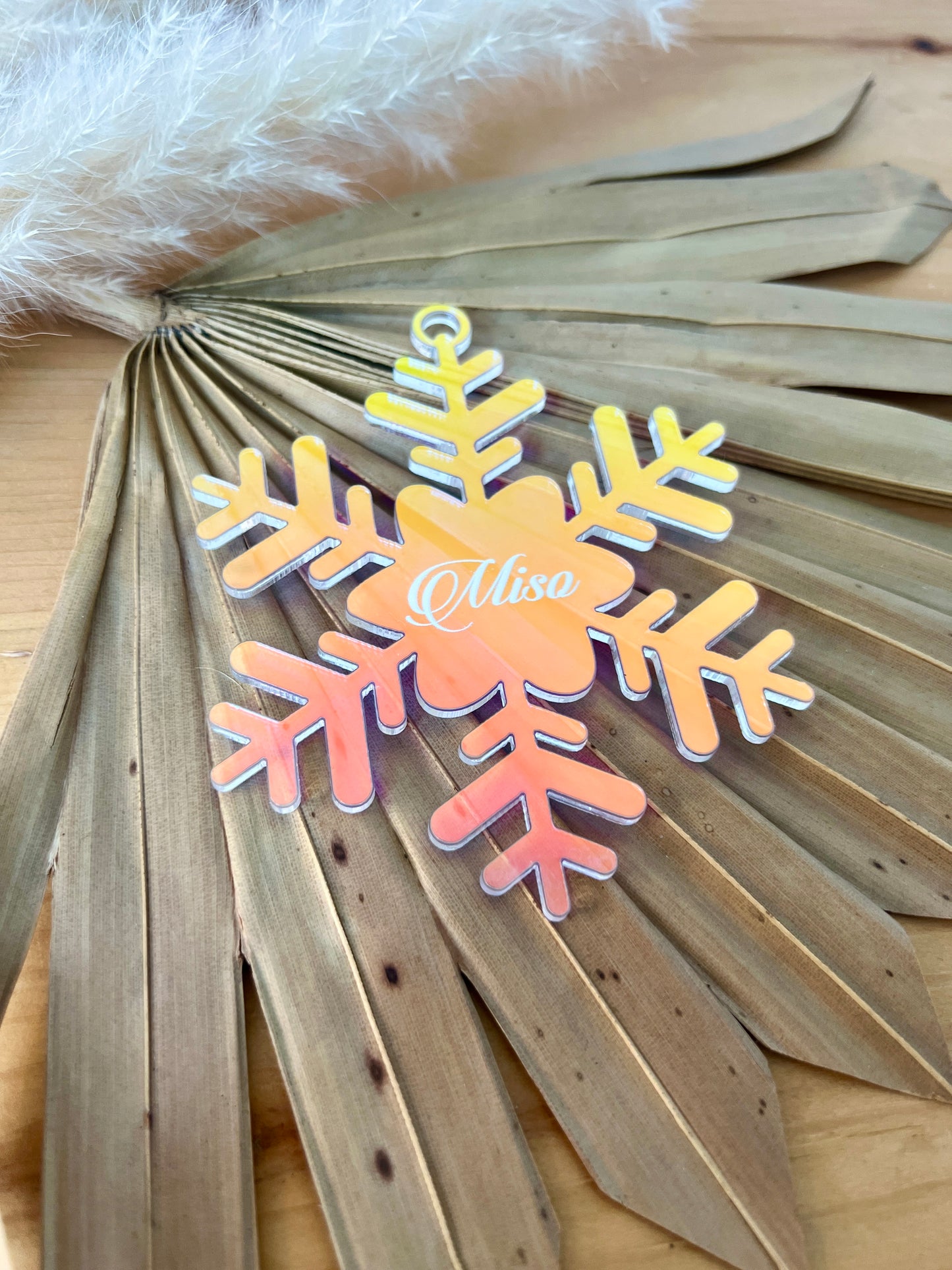 Snowflake Acrylic Ornament - Custom Name