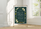 Welcome Sign - Foam Print - Emerald Green