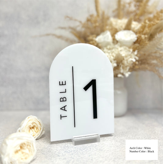 Arch Table Number - Avenir