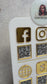 Social Media Sign - QR code with Your Logo (3-4 QR Codes)