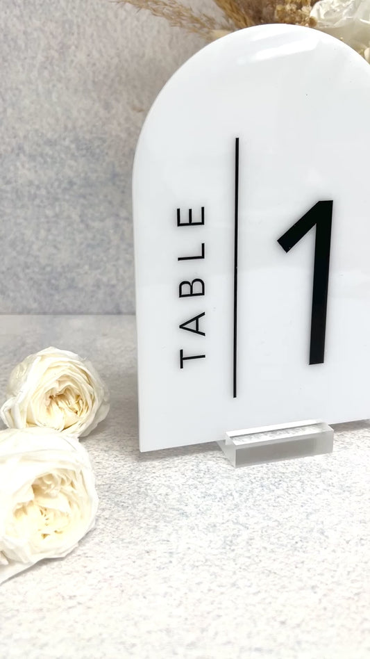 Arch Table Number - Avenir