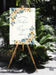 Welcome Sign - Foam Print - Floral Wedding