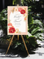 Welcome Sign - Foam Print - Coral Floral Wedding