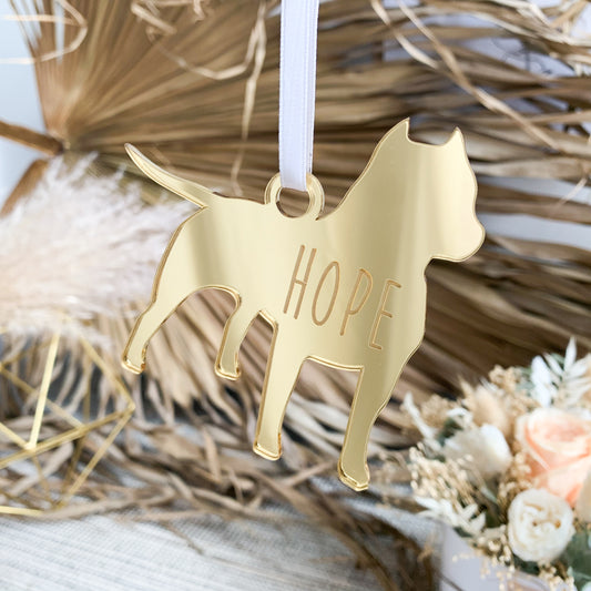 Dog Ornament - Custom Name