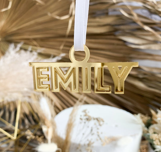 Gatsby Ornament - Custom Name